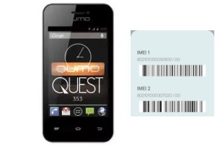 Comment voir le code IMEI dans QUEST 353