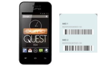 Comment voir le code IMEI dans QUEST 354