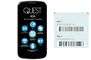 Comment voir le code IMEI dans Quest 404