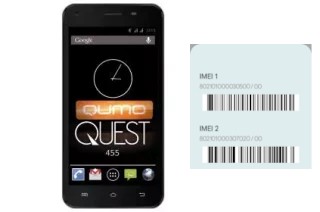 Comment voir le code IMEI dans QUEST 455