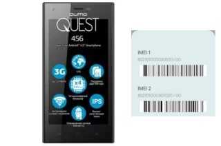 Comment voir le code IMEI dans Quest 456