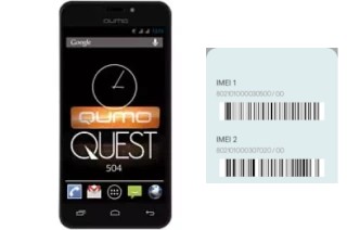 Comment voir le code IMEI dans Quest 504