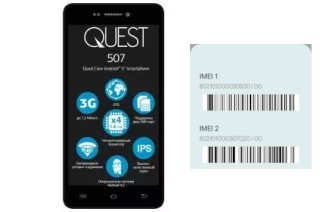 Comment voir le code IMEI dans Quest 507