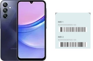 Comment voir le code IMEI dans Galaxy A15