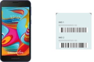 Comment voir le code IMEI dans Galaxy A2 Core