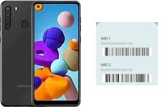 Comment voir le code IMEI dans Galaxy A21