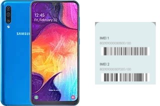 Comment voir le code IMEI dans Galaxy A50