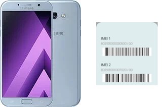 Comment voir le code IMEI dans Galaxy A7 (2017)