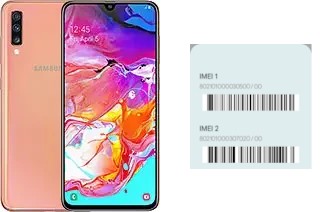 Comment voir le code IMEI dans Galaxy A70