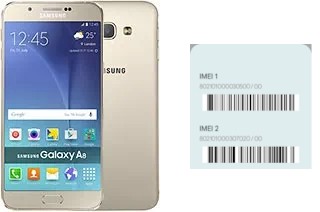 Comment voir le code IMEI dans Galaxy A8