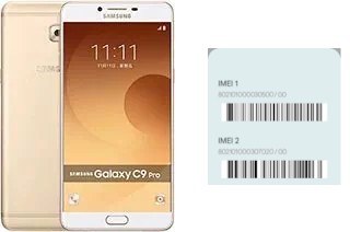 Comment voir le code IMEI dans Galaxy C9 Pro