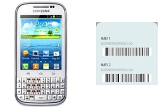 Comment voir le code IMEI dans Galaxy Chat B5330