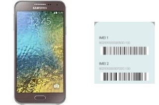 Comment voir le code IMEI dans Galaxy E5