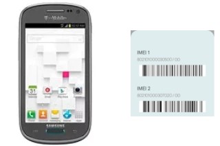 Comment voir le code IMEI dans Galaxy Exhibit T599