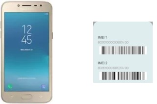 Comment voir le code IMEI dans Galaxy J2 (2018)