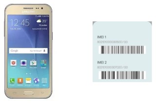 Comment voir le code IMEI dans Galaxy J2 DTV