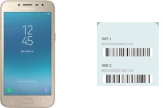 Comment voir le code IMEI dans Galaxy J2 Pro