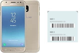 Comment voir le code IMEI dans Galaxy J3 (2017)