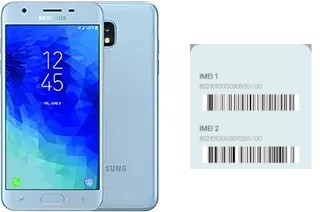 Comment voir le code IMEI dans Galaxy J3 (2018)