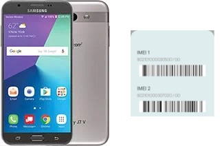 Comment voir le code IMEI dans Galaxy J7 V