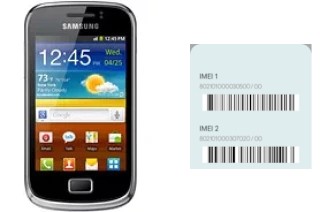 Comment voir le code IMEI dans Galaxy mini 2 S6500