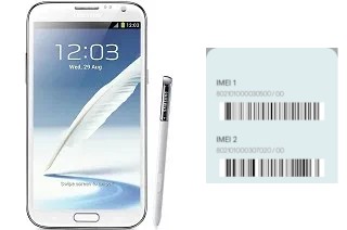 Comment voir le code IMEI dans Galaxy Note II N7100