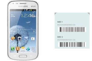 Comment voir le code IMEI dans Galaxy S Duos S7562