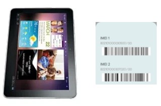 Comment voir le code IMEI dans P7500 Galaxy Tab 10.1 3G