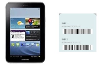 Comment voir le code IMEI dans Galaxy Tab 2 7.0 P3110