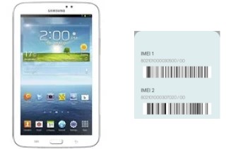 Comment voir le code IMEI dans Galaxy Tab 3 7.0 WiFi