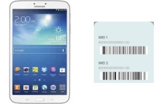 Comment voir le code IMEI dans Galaxy Tab 3 8.0