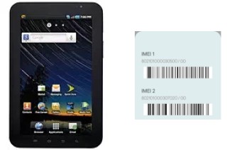 Comment voir le code IMEI dans Galaxy Tab CDMA P100