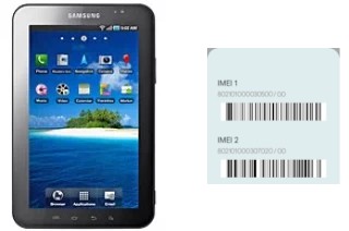 Comment voir le code IMEI dans P1000 Galaxy Tab