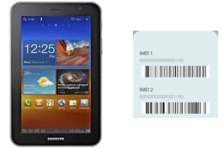 Comment voir le code IMEI dans P6200 Galaxy Tab 7.0 Plus