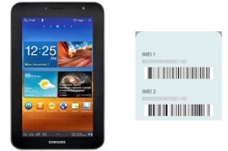 Comment voir le code IMEI dans P6210 Galaxy Tab 7.0 Plus