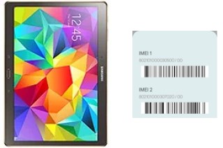 Comment voir le code IMEI dans Galaxy Tab S 10.5