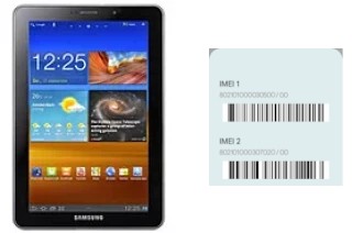 Comment voir le code IMEI dans P6810 Galaxy Tab 7.7