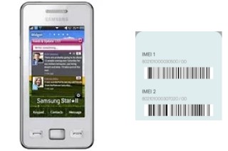 Comment voir le code IMEI dans S5260 Star II