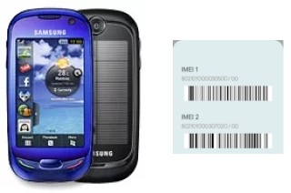 Comment voir le code IMEI dans S7550 Blue Earth