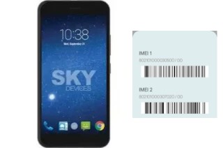 Comment voir le code IMEI dans Sky Elite 5-0L Plus