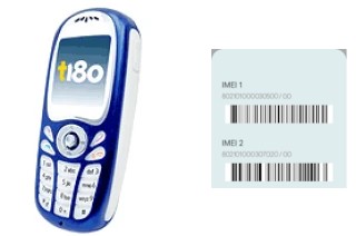 Comment voir le code IMEI dans t180