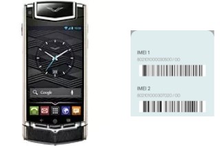 Comment voir le code IMEI dans Vertu Ti