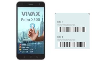 Comment voir le code IMEI dans Point X500