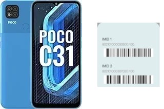 Comment voir le code IMEI dans Poco C31