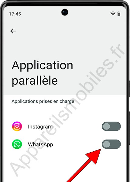 Application parallèle WhatsApp