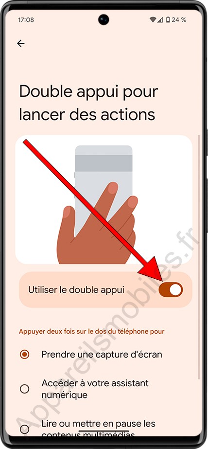 Utiliser le double appui