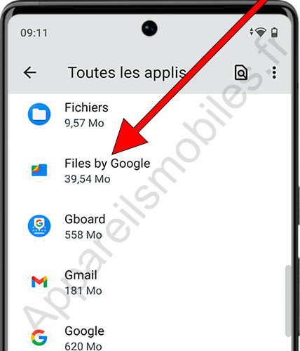 Fichiers d'application par Google