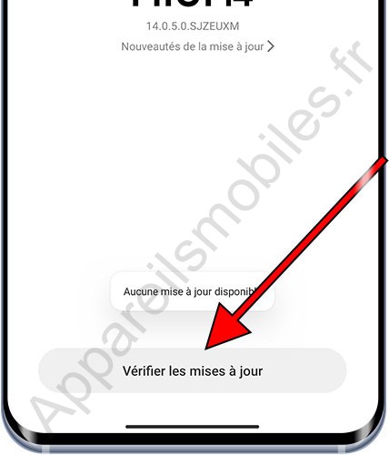 Vérifier mises à jour Xiaomi