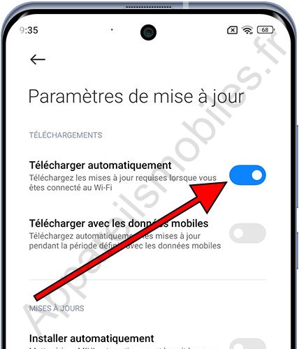 Xiaomi Télécharger automatiquement les mises à jour