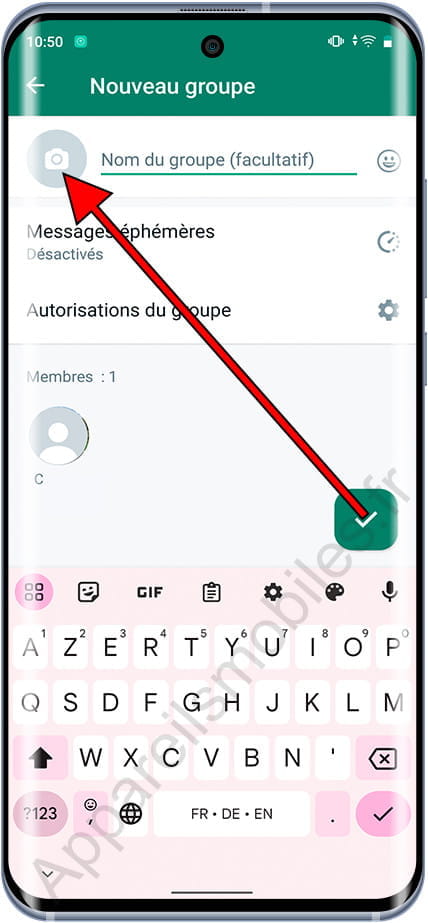 Icône du groupe WhatsApp